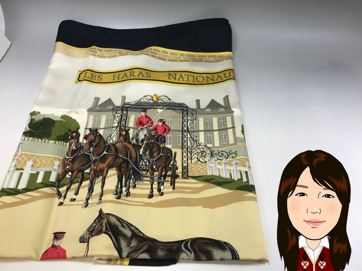 HERMES 【エルメス】 シルク 大判スカーフ 画像1