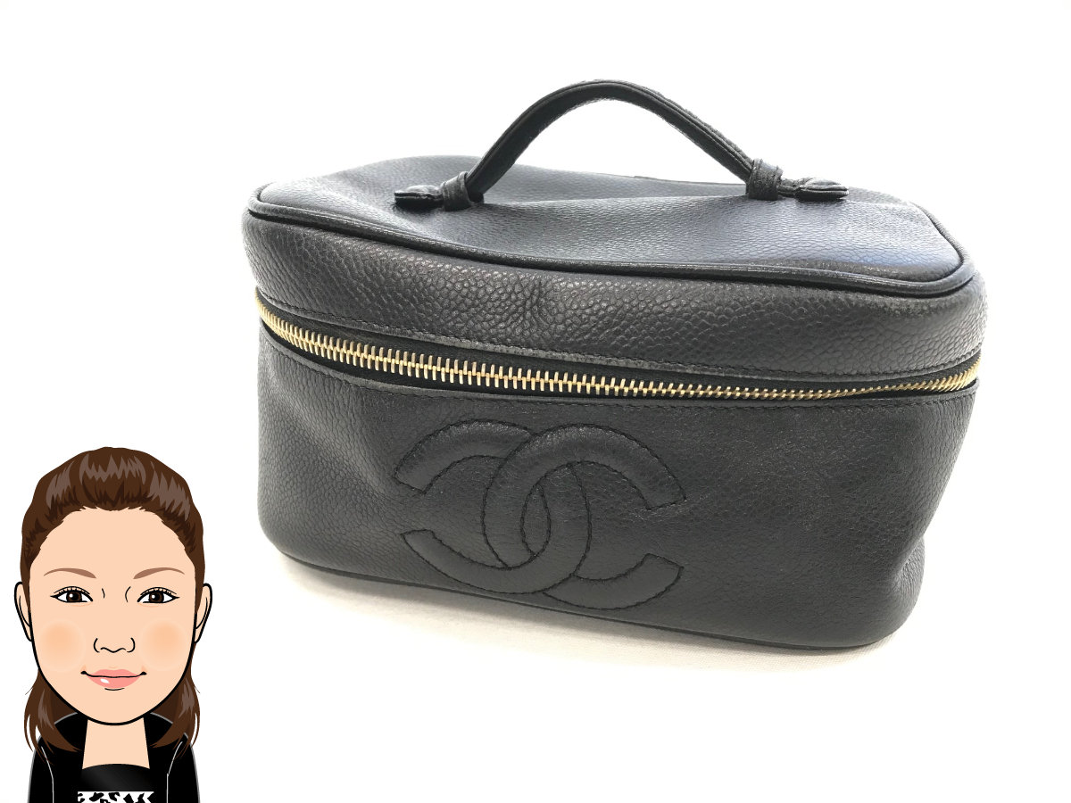 CHANEL 【シャネル】 キャビアスキン バニティバッグ 画像1