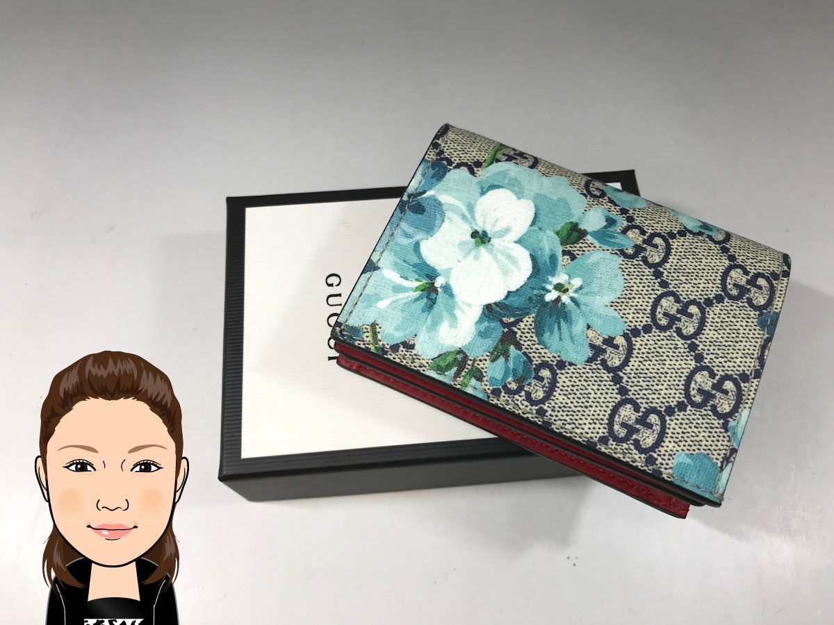 GUCCI 【グッチ】 GGブルームス 2つ折り財布 画像1