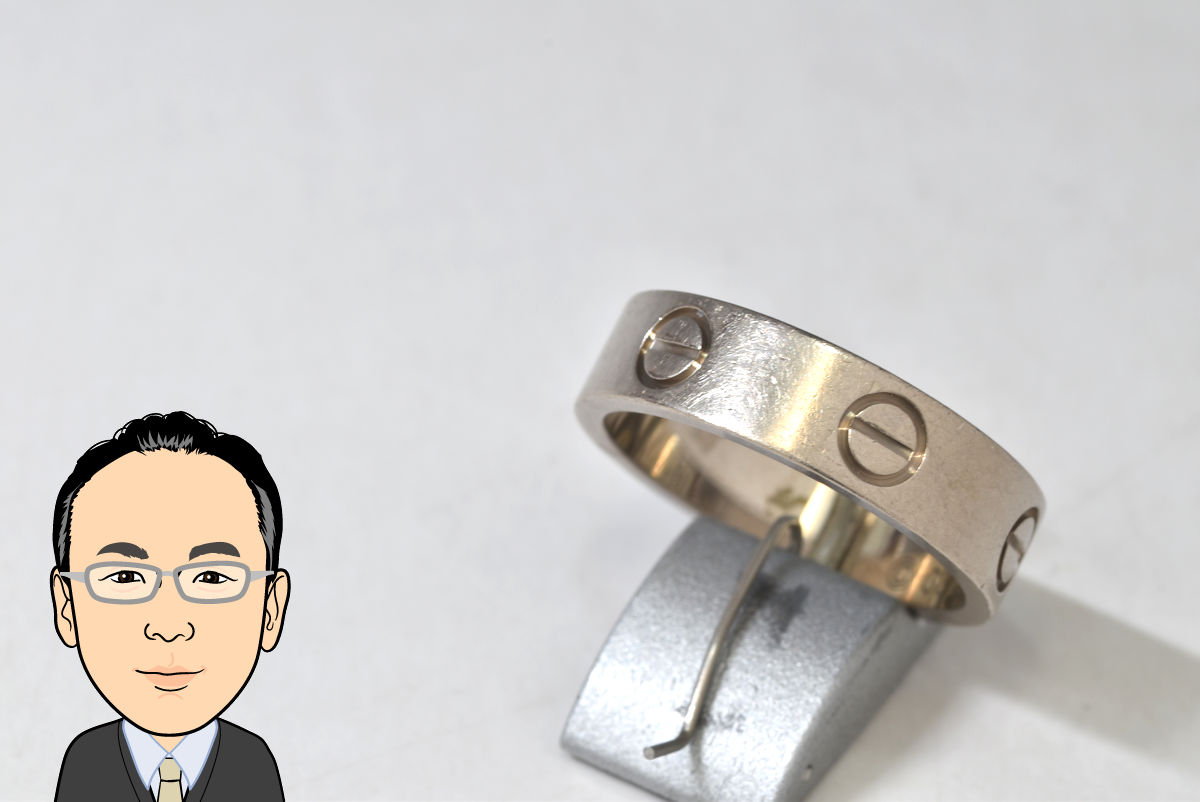 Cartier 【カルティエ】 K18WG ラブリング 指輪 画像1