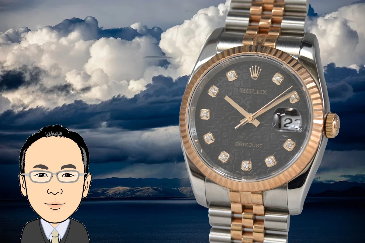 ROLEX 【ロレックス】116231G デイトジャスト 黒 コンピューター 画像1