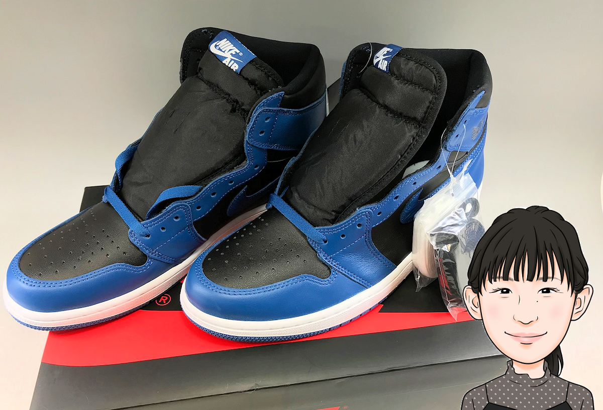 NIKE【ナイキ】 エアジョーダン1レトロハイOG ダークマリーナブルー スニーカー 画像1