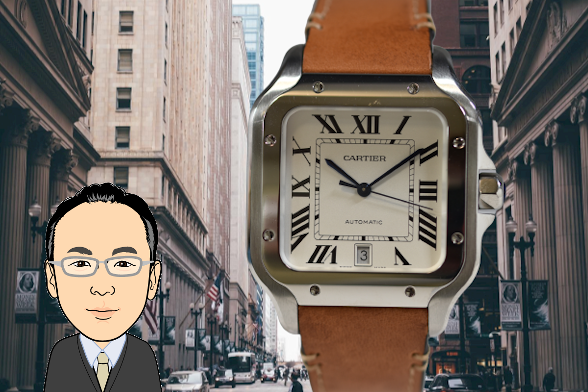 Cartier 【カルティエ】 サントス・ドゥ・カルティエLM メンズ 腕時計 画像1