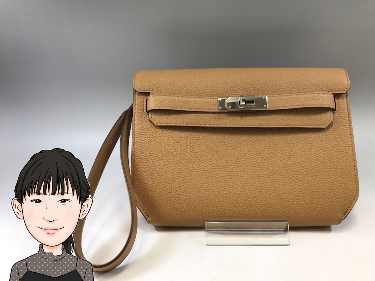 HERMES 【エルメス】ケリーデベッシュ25 ビスキュイ トゴ クラッチバッグ 画像1