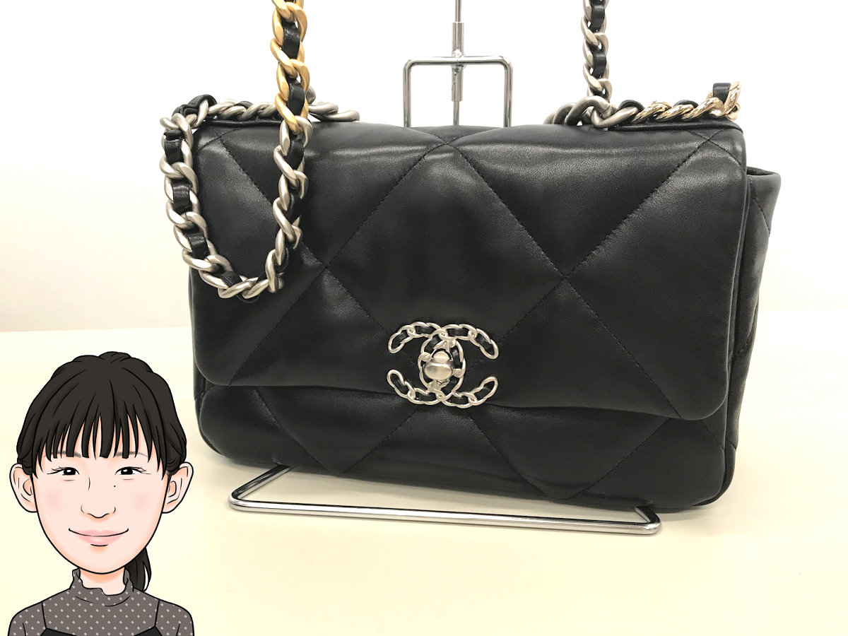 CHANEL 【シャネル】 ラムスキン シャネル19 チェーンショルダーバッグ 画像1