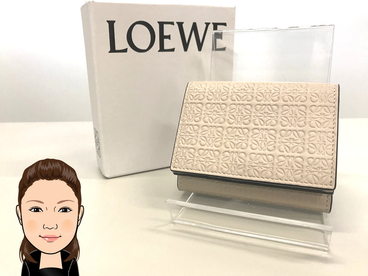 LOEWE 【ロエベ】 アナグラム 3つ折り コンパクト財布 画像1