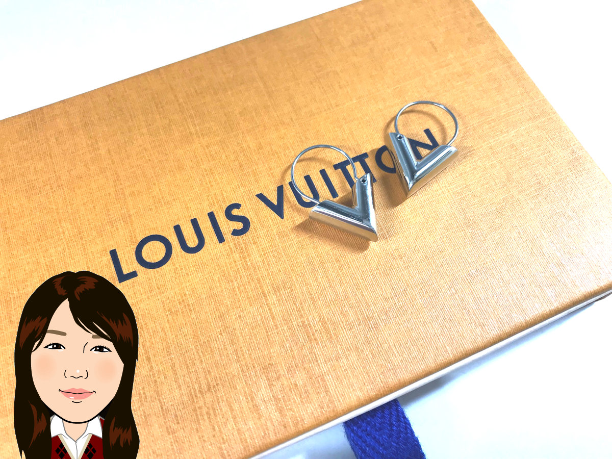 LOUIS VUITTON 【ルイヴィトン】 フープイヤリング･エセンシャルLV ピアス 画像1