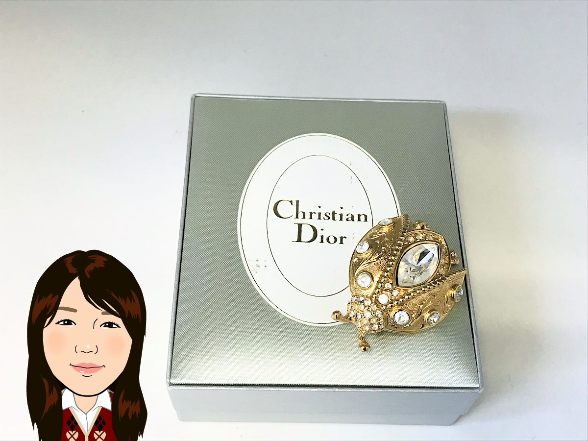 C.Dior 【クリスチャンディオール】 GP ブローチ 画像1