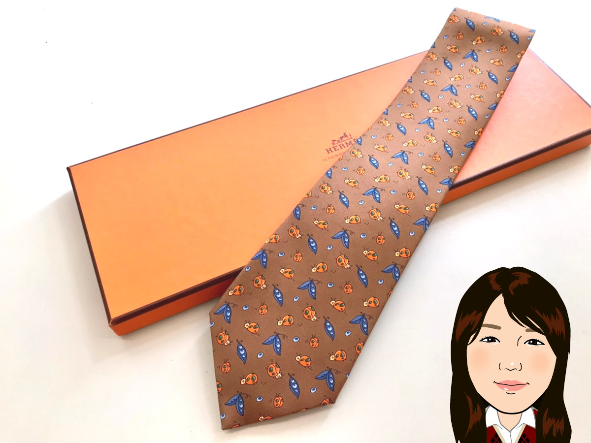 HERMES 【エルメス】 シルク地 ネクタイ 画像1