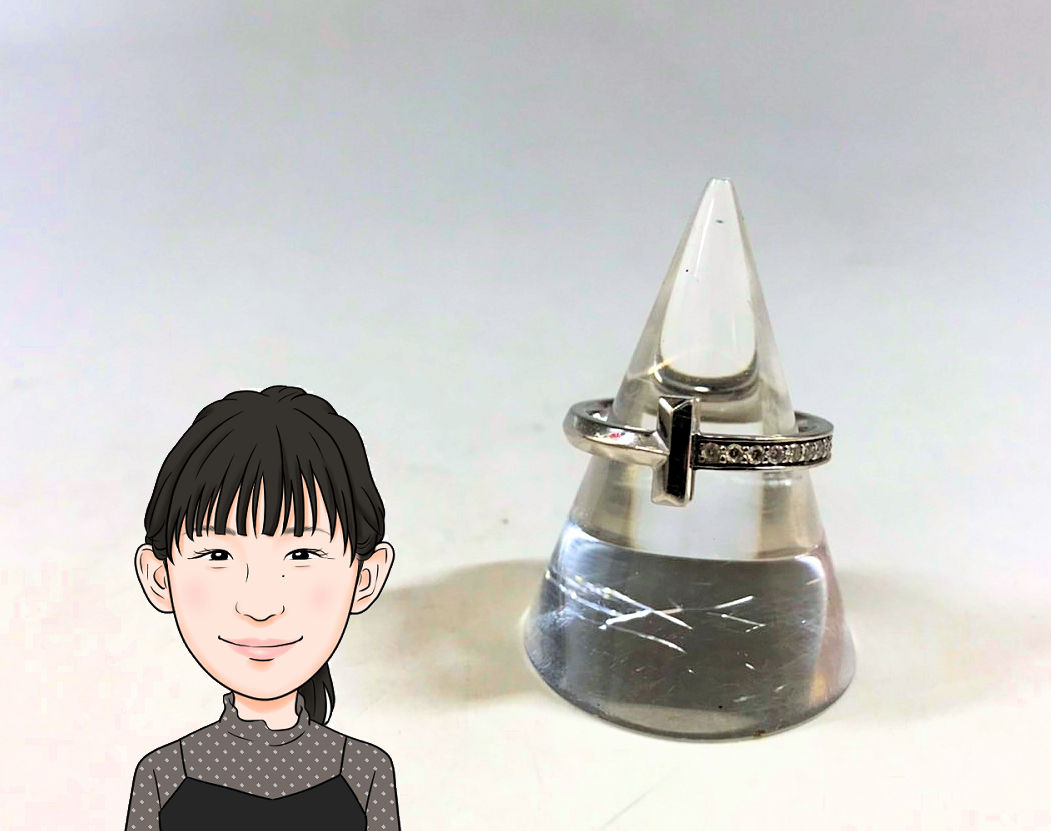 TIFFANY 【ティファニー】 K18WG Tワンナロー 指輪 画像1