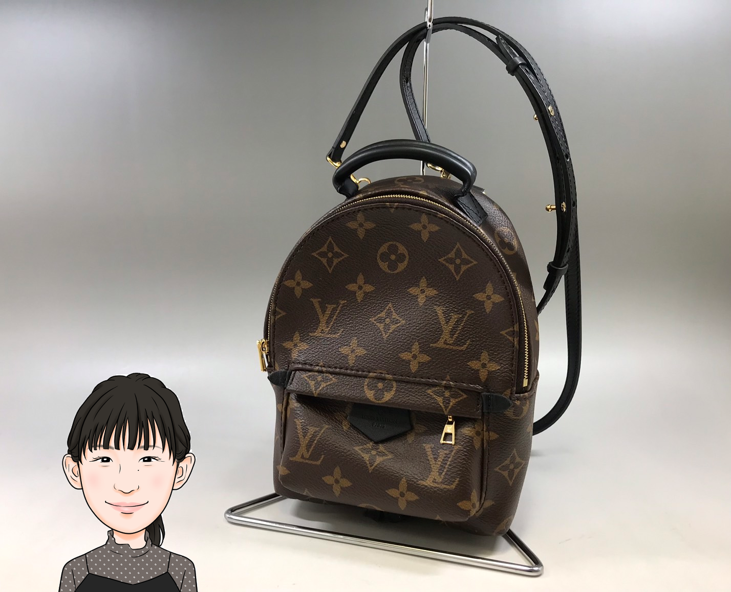 LOUIS VUITTON 【ルイヴィトン】 モノグラム パームスプリングスバックパックミニ M44873 画像1