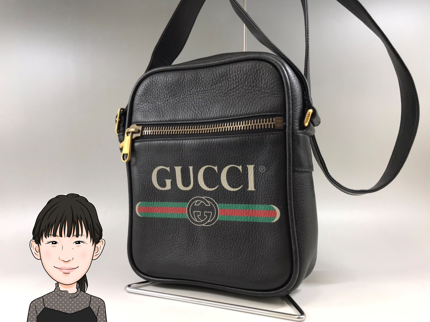 GUCCI 【グッチ】 メッセンジャーバッグ 革 画像1