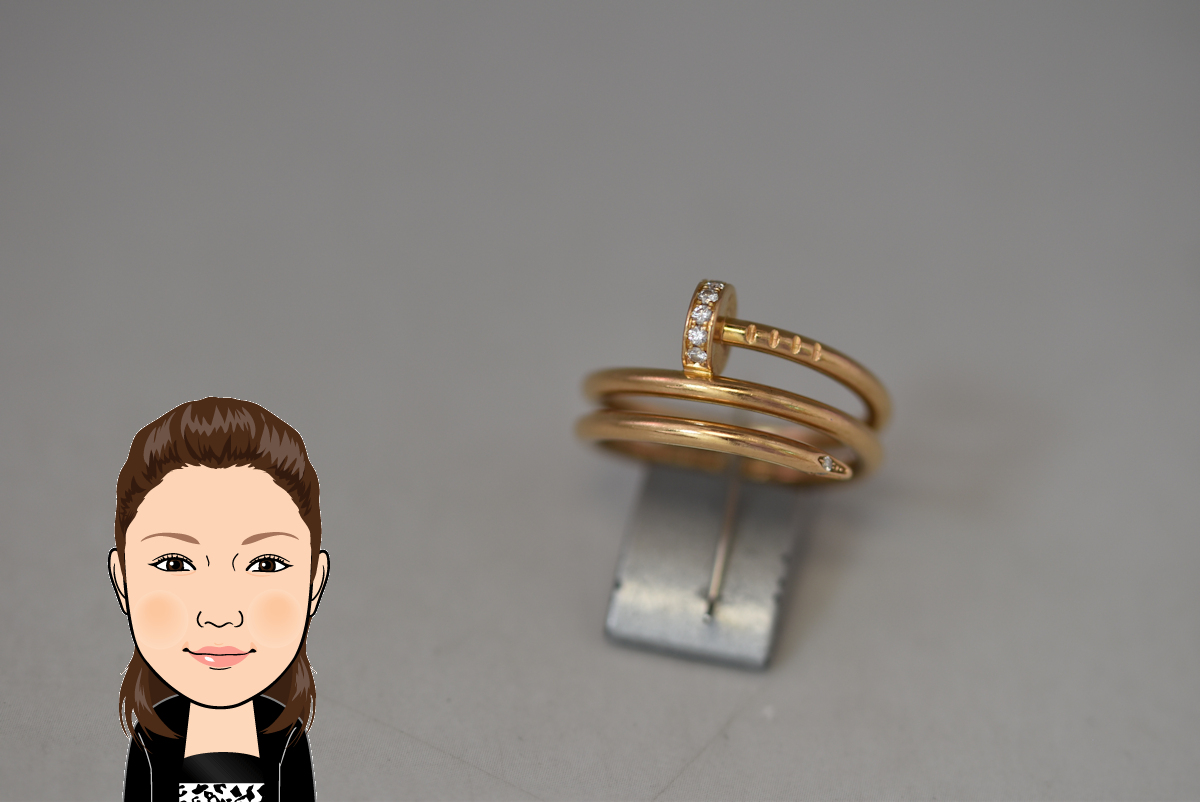 Cartier 【カルティエ】ジュストアンクル K18PG 18金 ピンクゴールド 指輪 リング ダイヤモンド 画像1