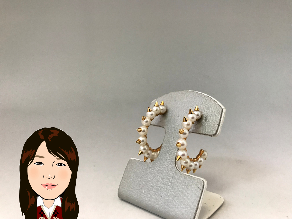 TASAKI 【タサキ】K18YG 18金 ディンジャー ピアス 画像1