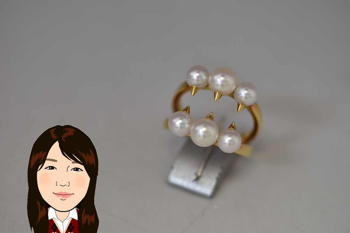 TASAKI 【タサキ】K18YG 18金 ディンジャー 指輪 リング 画像1