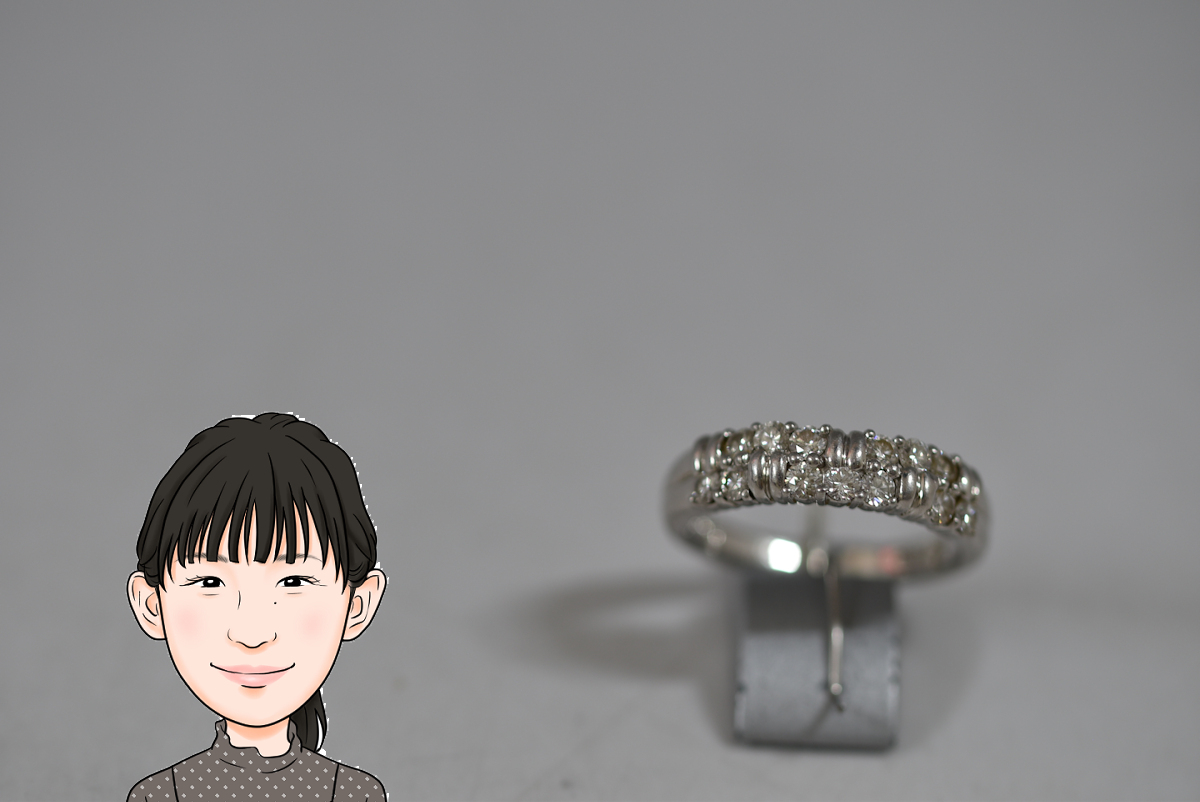 MIKIMOTO【ミキモト】Pt950 プラチナ950 ダイヤモンド 指輪 リング 画像1