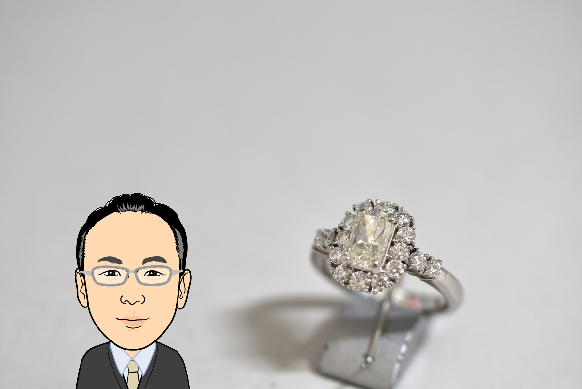 Pt900 プラチナ900 ダイヤモンド 指輪 リング 画像1
