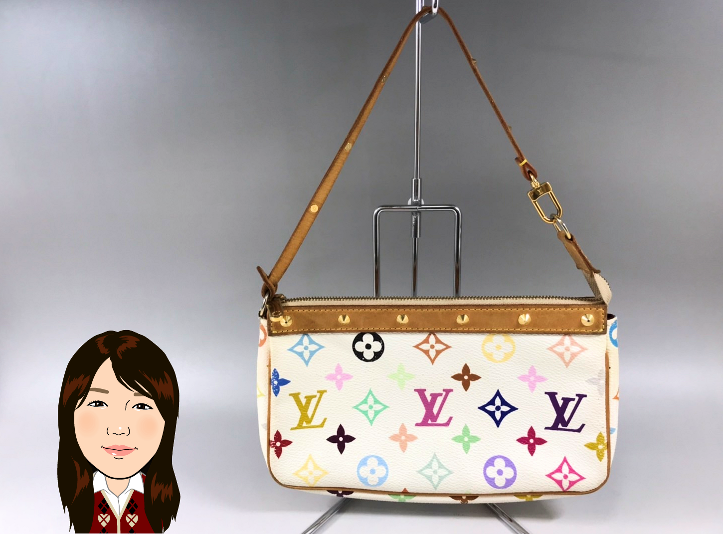 LOUIS VUITTON 【ルイヴィトン】 モノグラム・マルチカラー ポシェット・アクセソワール 画像1