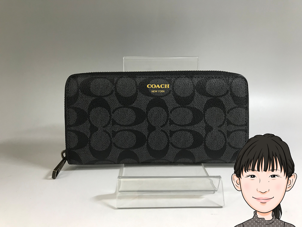 COACH 【コーチ】 シグネチャー ラウンドファスナー長財布 画像1