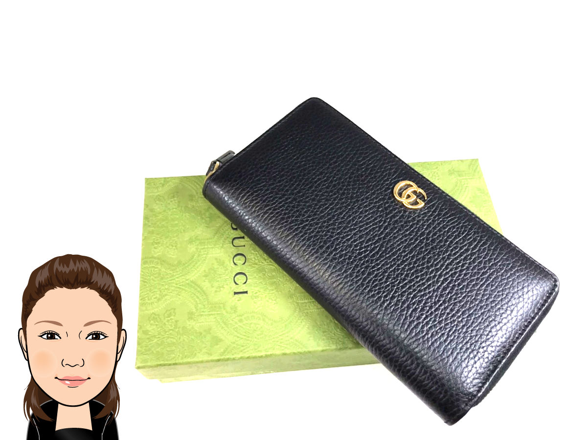 GUCCI 【グッチ】 プチマーモント ラウンドファスナー長財布 画像1