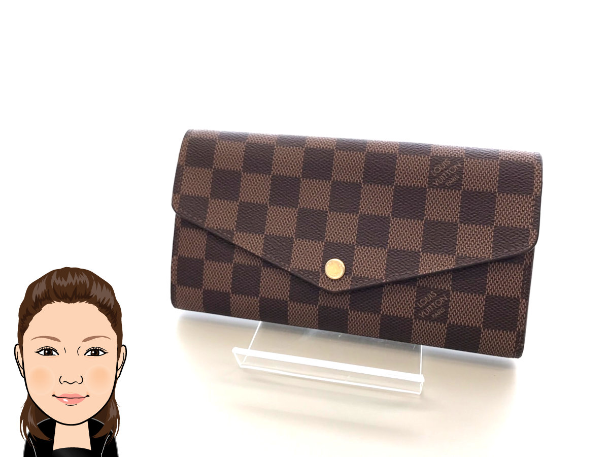 LOUIS VUITTON 【ルイヴィトン】ダミエ ポルトフォイユ サラ ローズバレリーヌ N60114 画像1