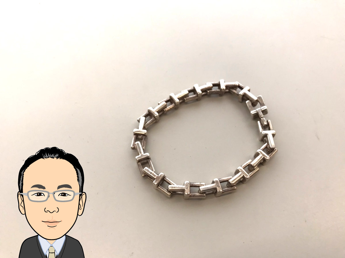Tiffany 【ティファニー】 シルバー Tナロー ブレスレット 画像1