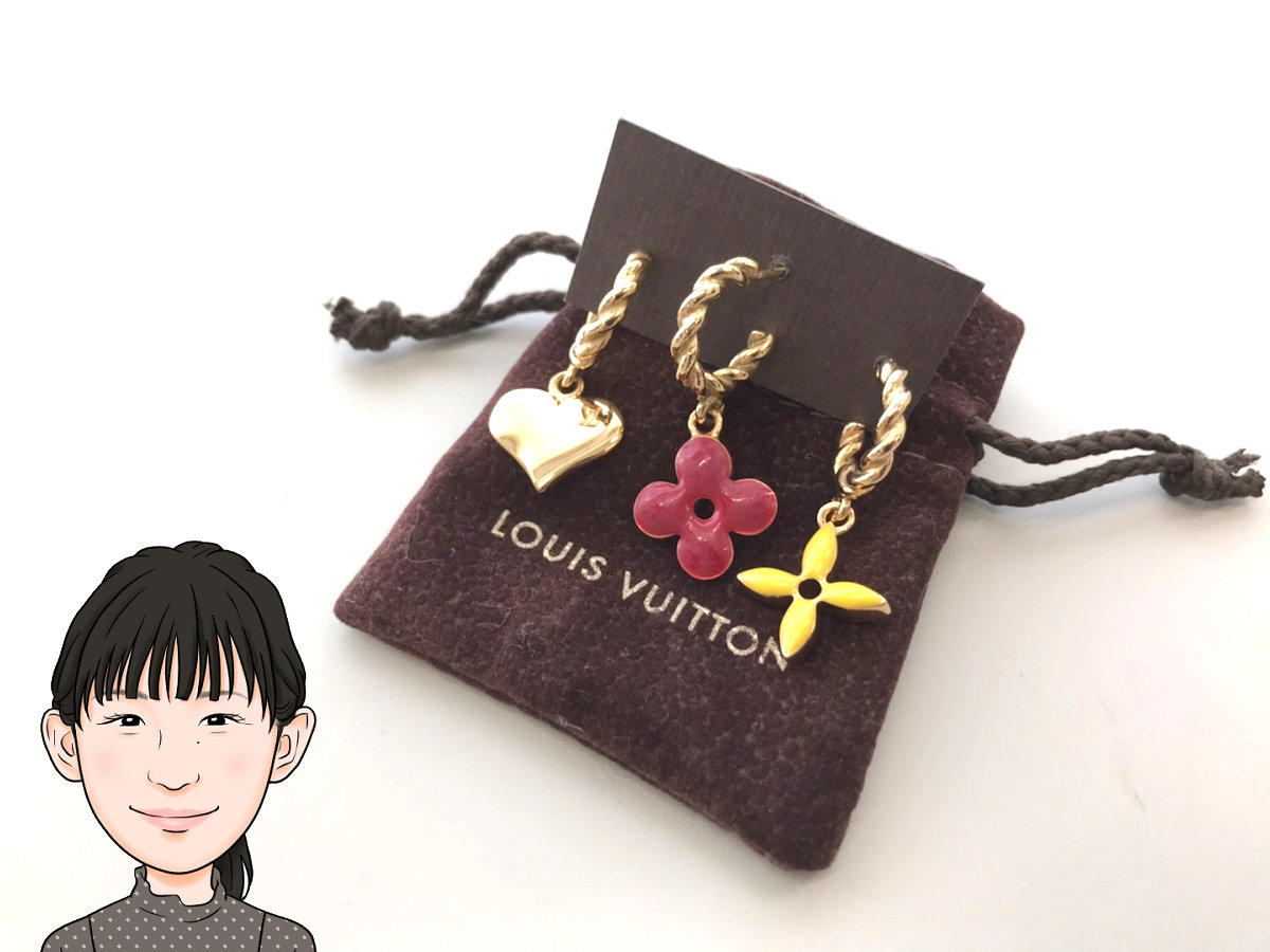 LOUIS VUITTON 【ルイヴィトン】 ブークルドレイユ・スウィートモノグラム ピアス | 大阪の質屋 タチバナ屋