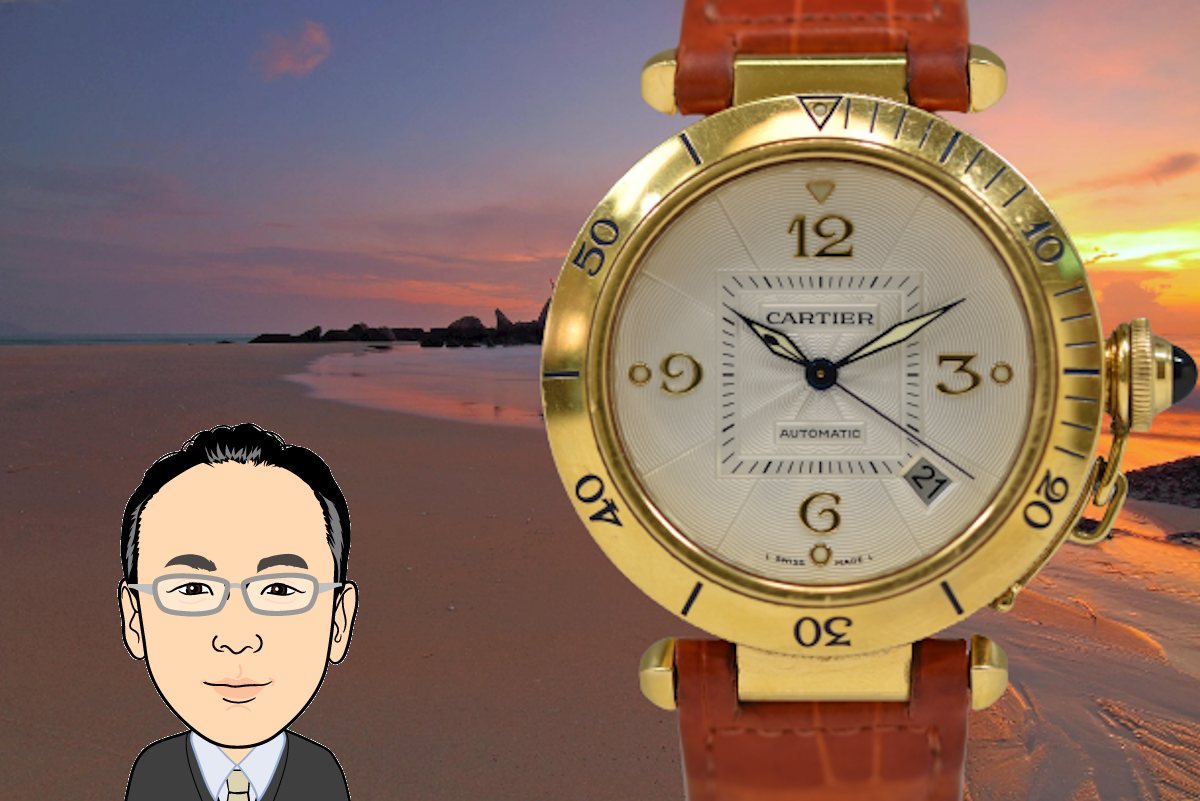 Cartier【カルティエ】パシャ 紳士用時計 裏スケルトン イエローゴールド 画像1