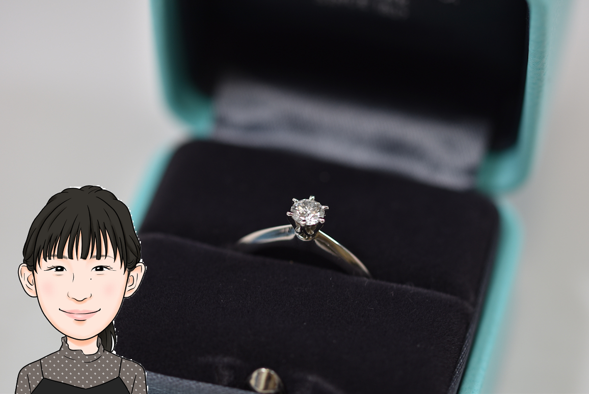 Tiffany 【ティファニー】 Pt950 ダイヤモンド 立爪指輪 ソリテール 画像1