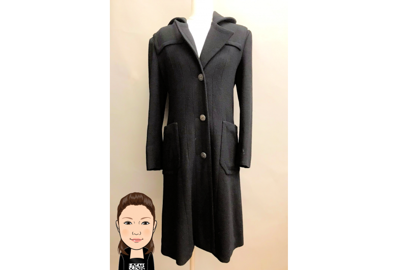 CHANEL 【シャネル】 ロングコート 黒 画像1