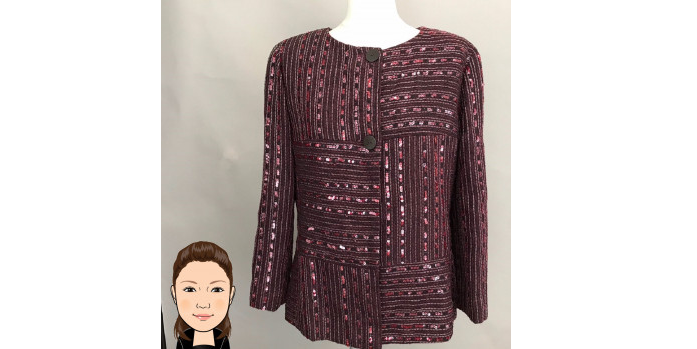 CHANEL 【シャネル】 スパンコール付きジャケット 画像1