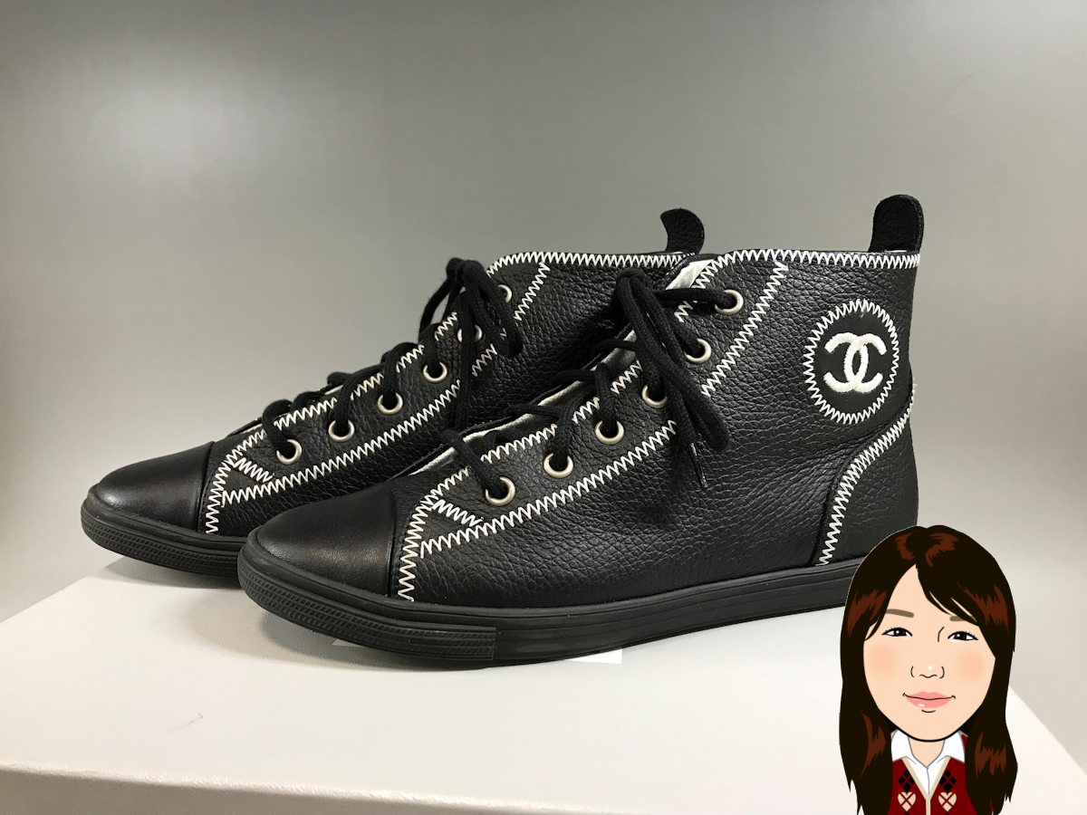 CHANEL 【シャネル】 レザー 革 スニーカー 画像1