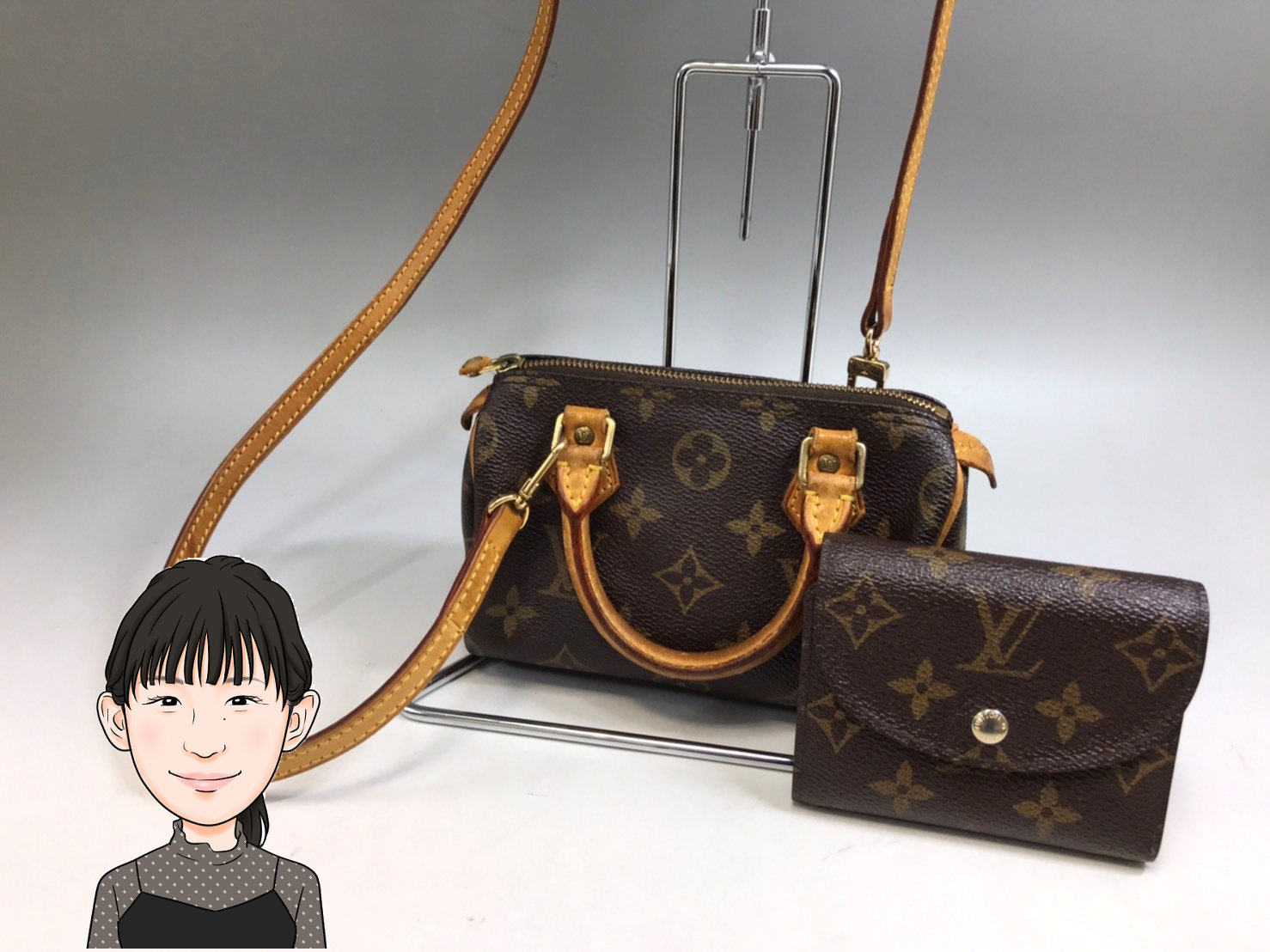 LOUIS VUITTON 【ルイヴィトン】 モノグラム ミニスピーディ ポルトフォイユ・エレーヌ 画像1