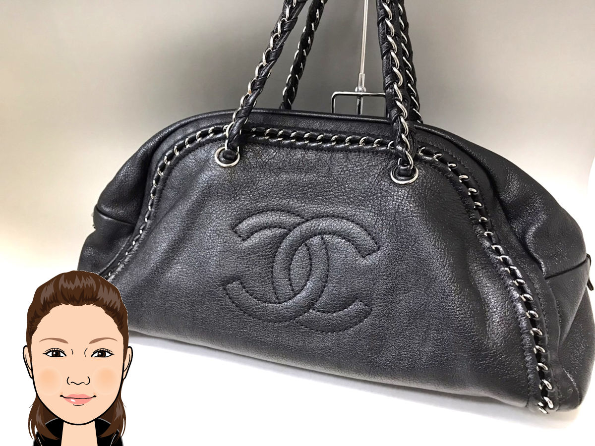 CHANEL 【シャネル】ラグジュアリーライン チェーン ボストンバッグ 革 レザー 画像1