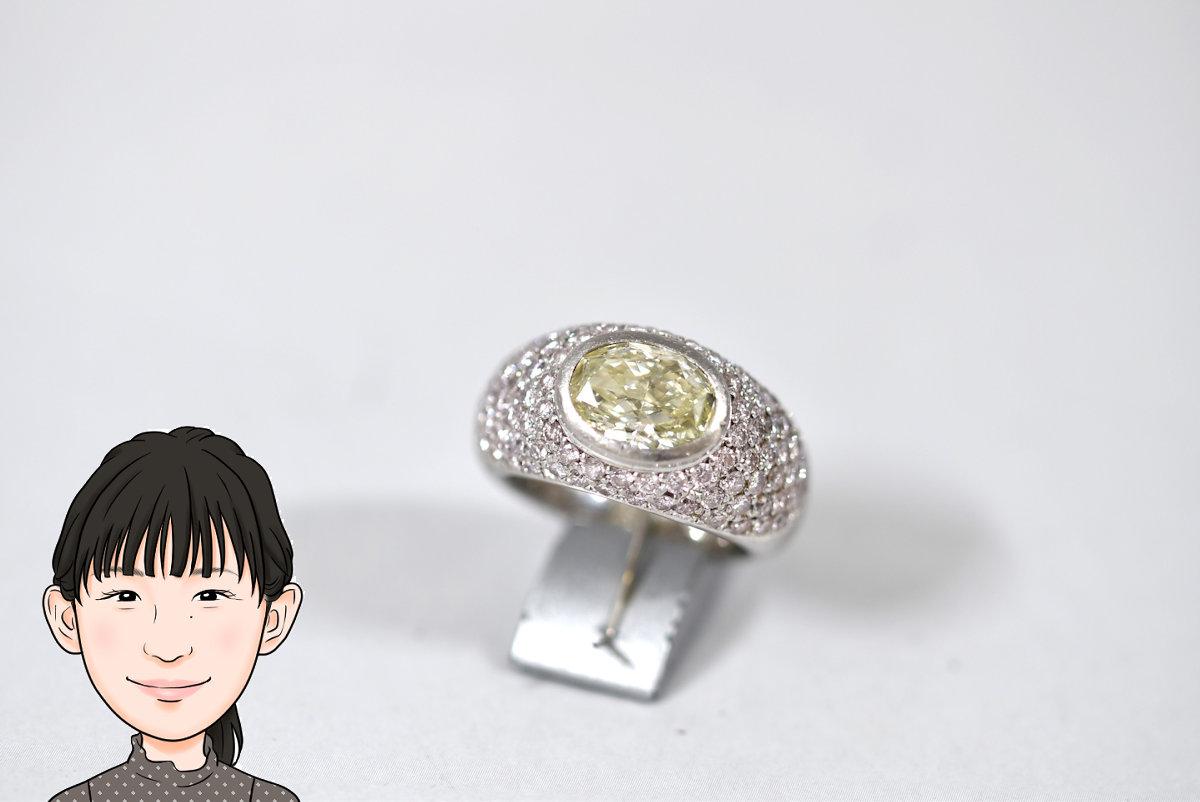 Pt900 プラチナ ダイヤモンド 指輪 画像1