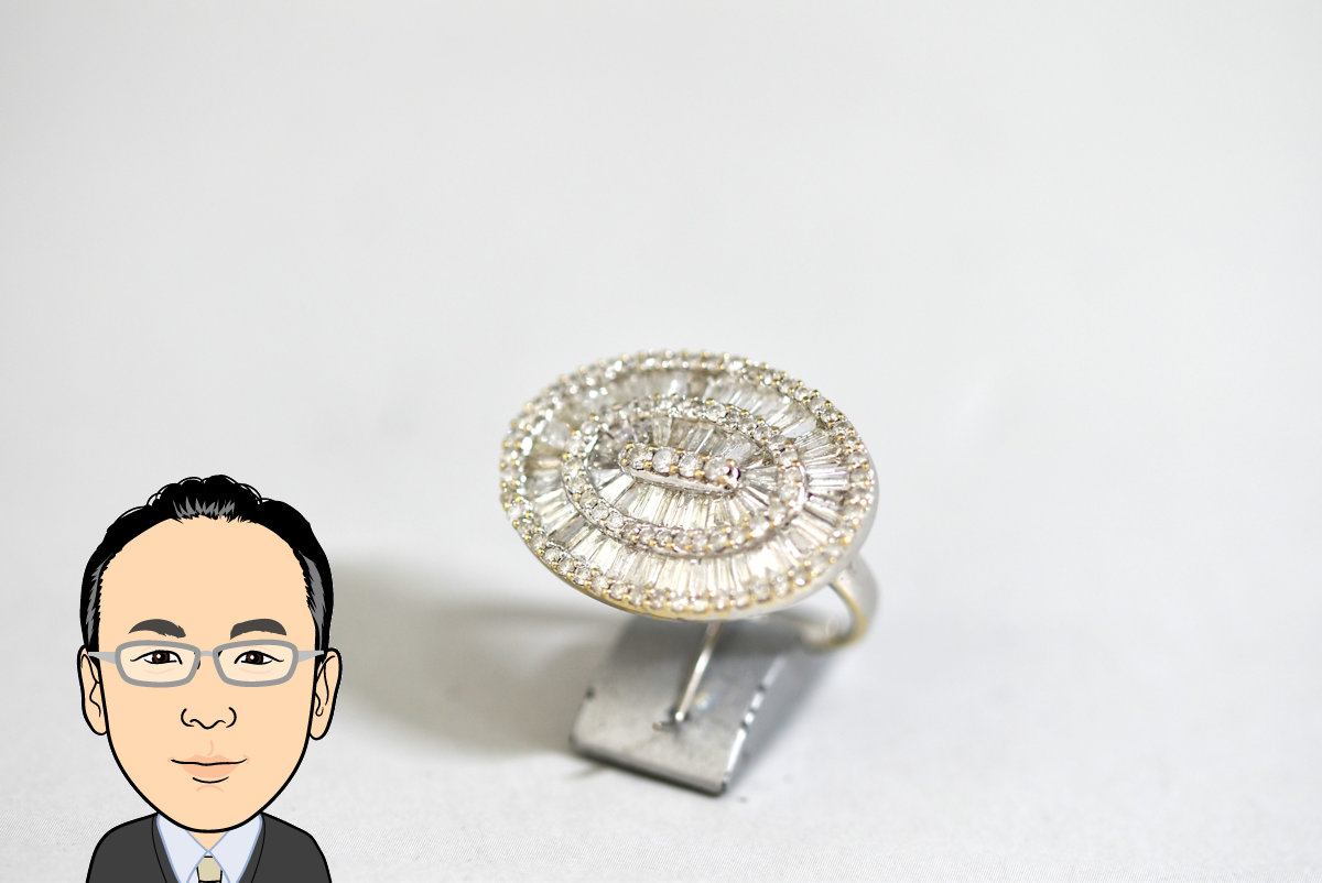 Lazurde K18WG 18金ホワイトゴールド ダイヤモンド 指輪 画像1