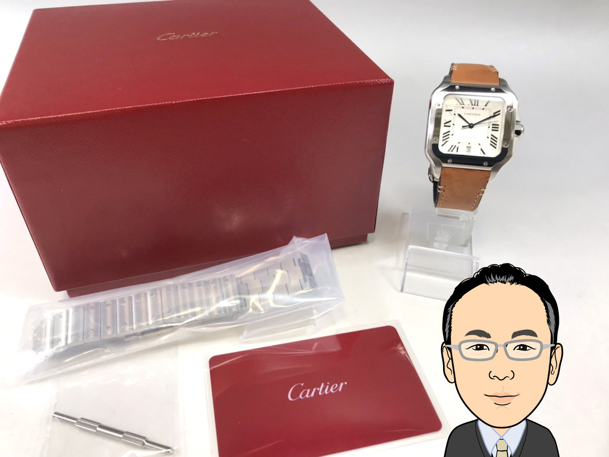 Cartier 【カルティエ】 サントスドゥカルティエLM 時計 画像1