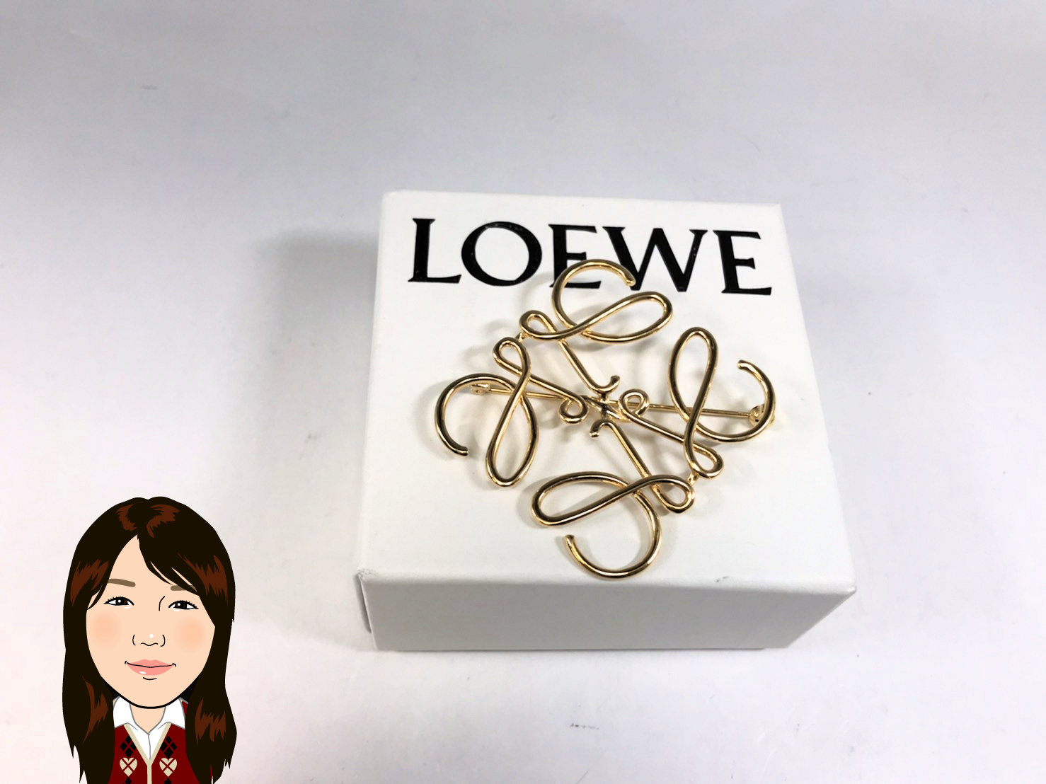 LOEWE 【ロエベ】 アナグラム ブローチ 画像1