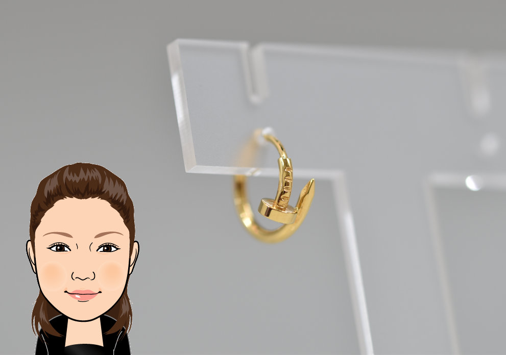 Cartier 【カルティエ】 K18 ジュストアンクル ピアス 画像1