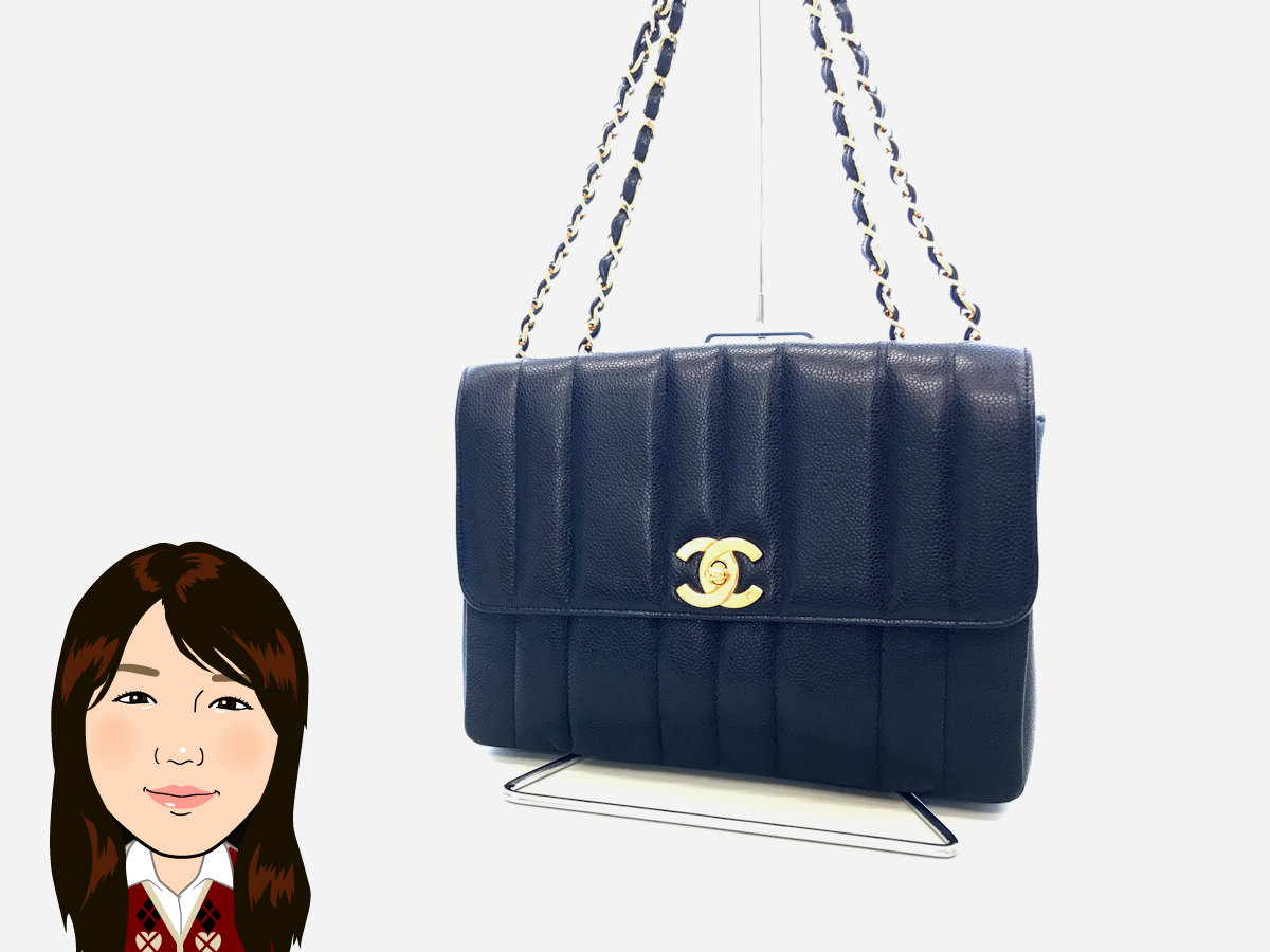 CHANEL 【シャネル】 キャビアスキン マドモアゼル チェーンショルダーバッグ 画像1