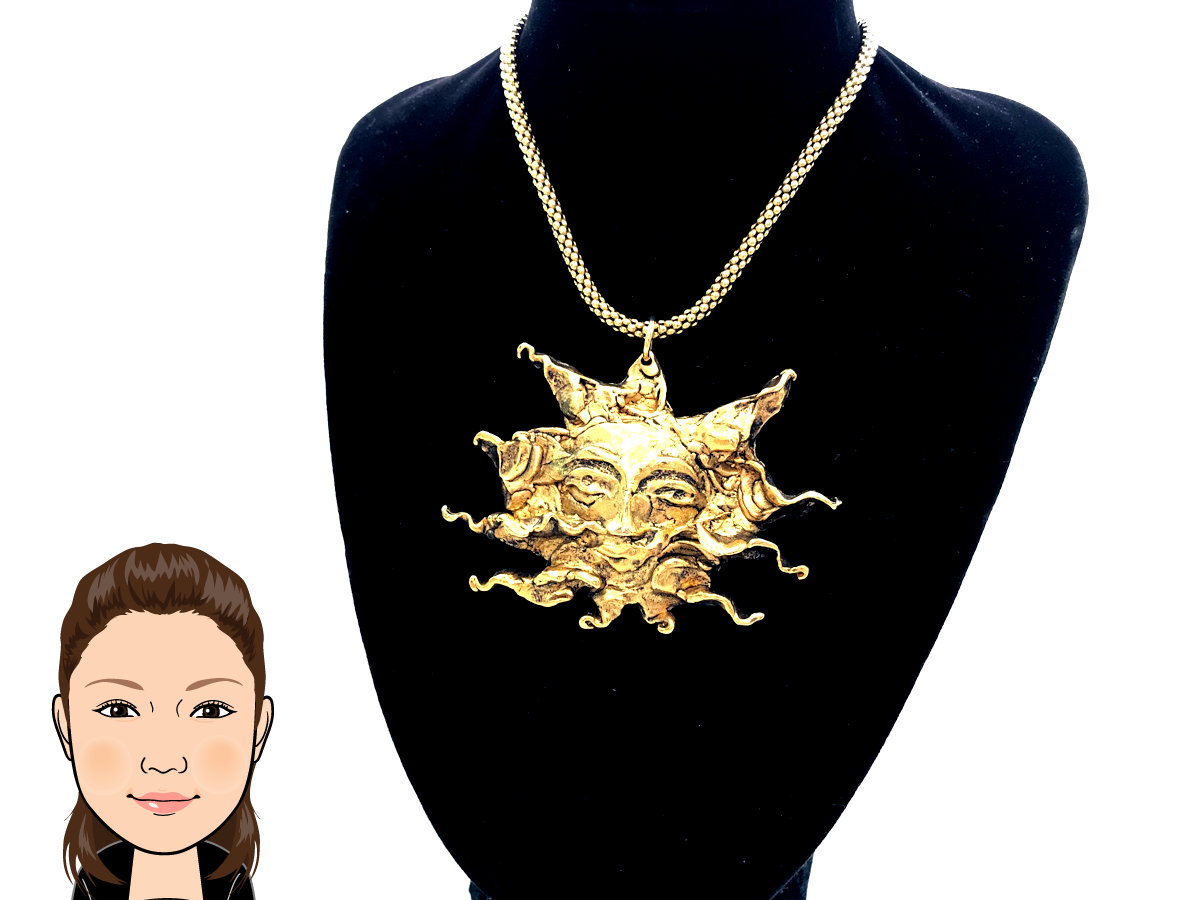 HERMES 【エルメス】 GP 太陽モチーフ ネックレス 画像1
