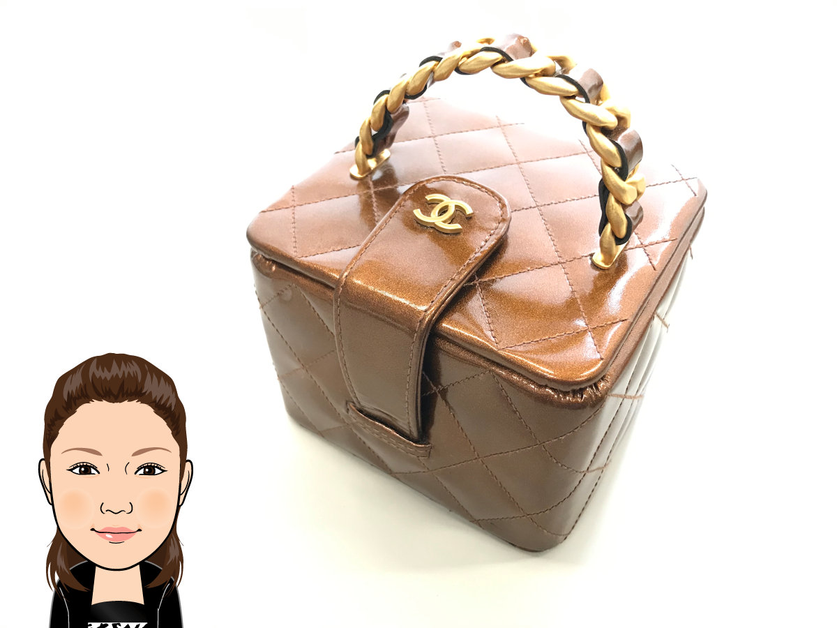 CHANEL 【シャネル】 パテント(エナメル) ミニバニティバッグ 画像1