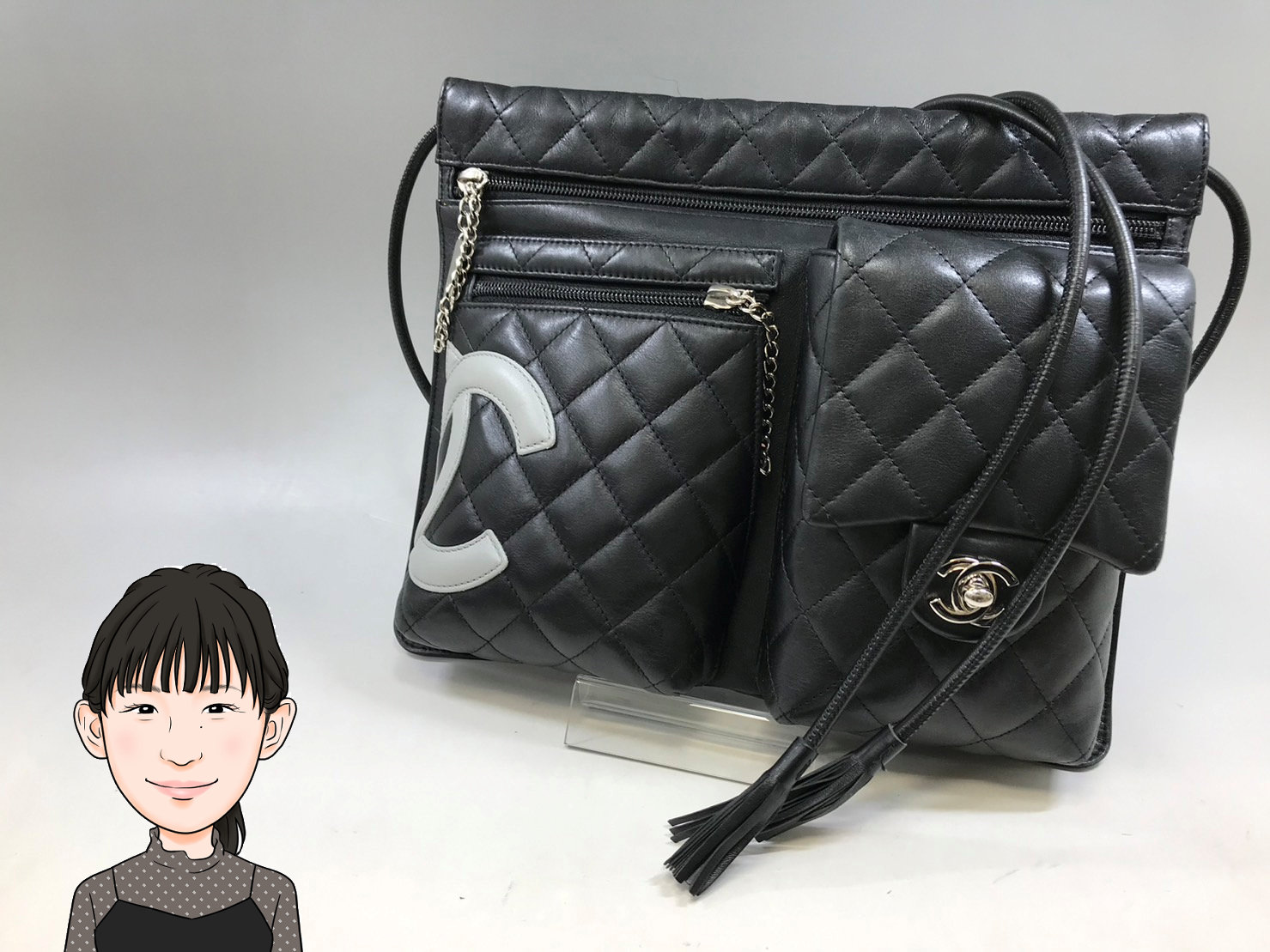 CHANEL 【シャネル】 カンボンライン ショルダーバッグ 画像1
