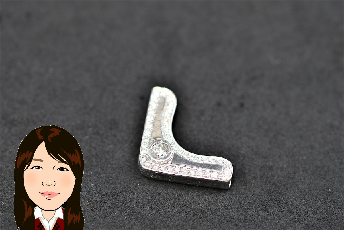 Pt900 プラチナ ダイヤモンド 財布角 財布パーツ 画像1