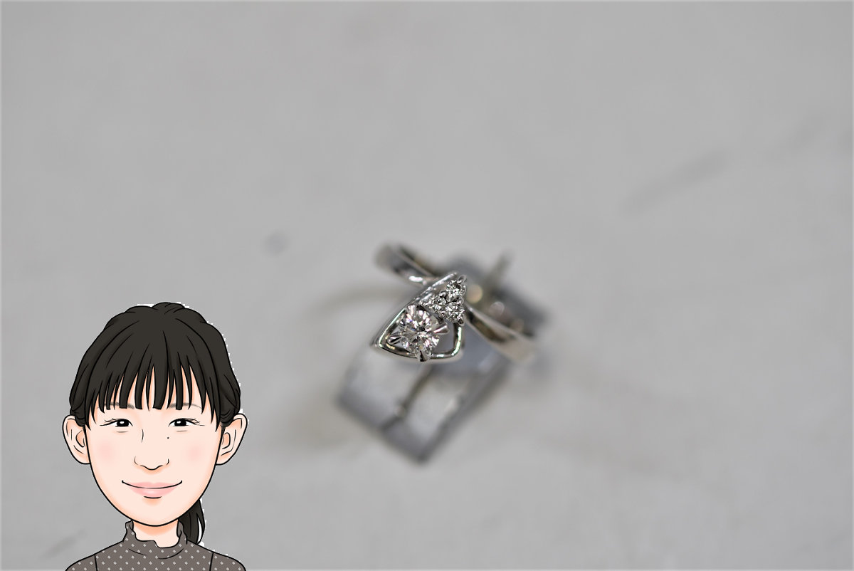 Pt900 プラチナ900 ダイヤモンド 指輪 リング 画像1