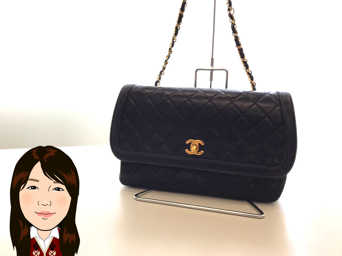 CHANEL 【シャネル】 ラムスキン マトラッセ ポーチ付きチェーンショルダーバッグ 画像1
