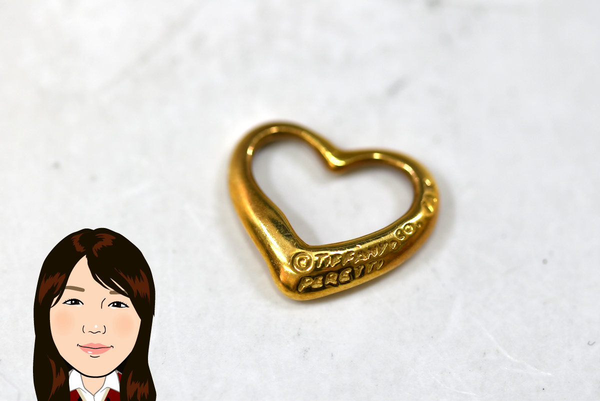 Tiffany 【ティファニー】 18K オープンハート ペンダントトップ 画像1