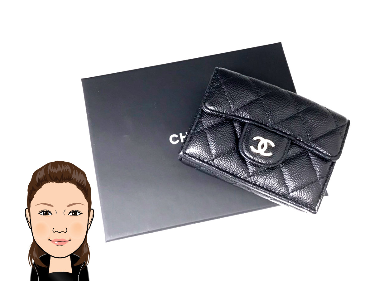 【VINTAGE】シャネル マトラッセ キャビアスキン コンパクト財布 CHANEL 【シャネル】マトラッセ キャビアスキン 財布 ミニ