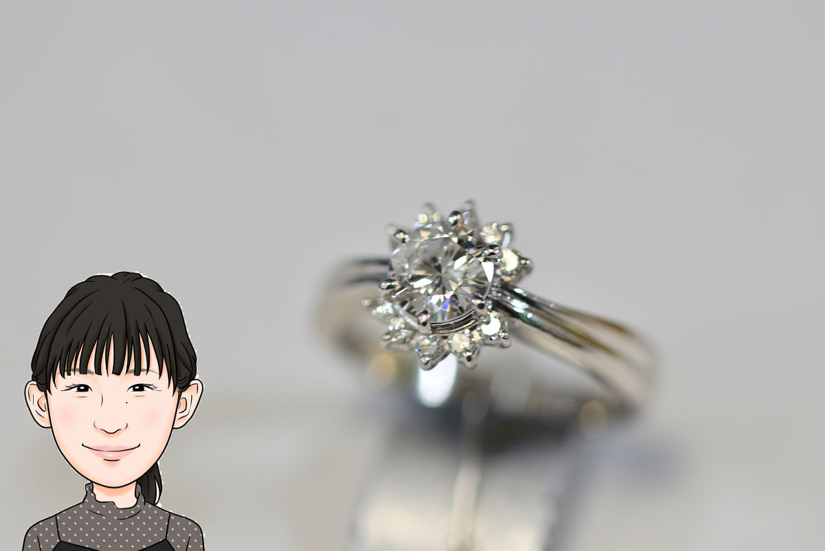 Pt900 【プラチナ】 ダイヤモンド 指輪 婚約指輪 画像1