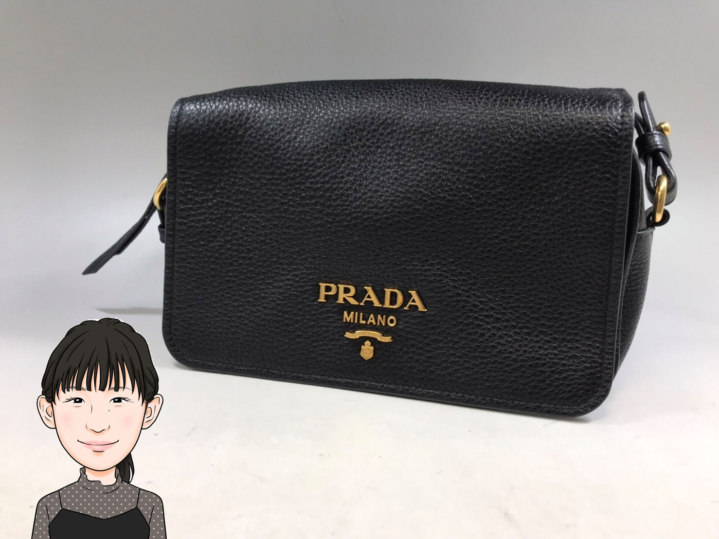 PRADA 【プラダ】 サフィアーノ ショルダーバッグ 画像1